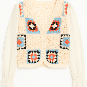 Boho Crochet Patchwork Top